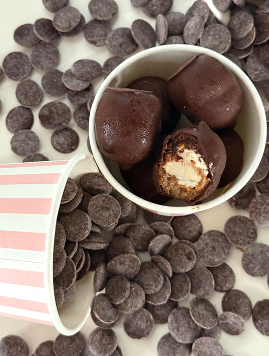 Pot 6 mini bouliches glacées - Brownie, cookie dough, vanille et caramel