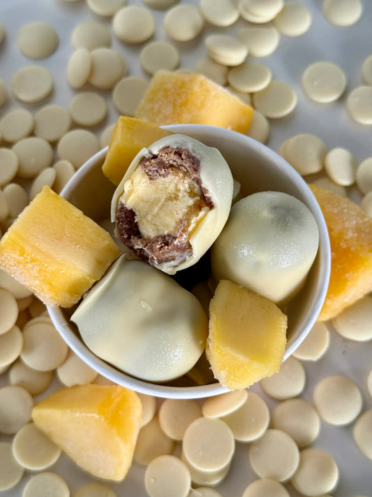 Pot de 6 mini bouliches glacées - Mangue
